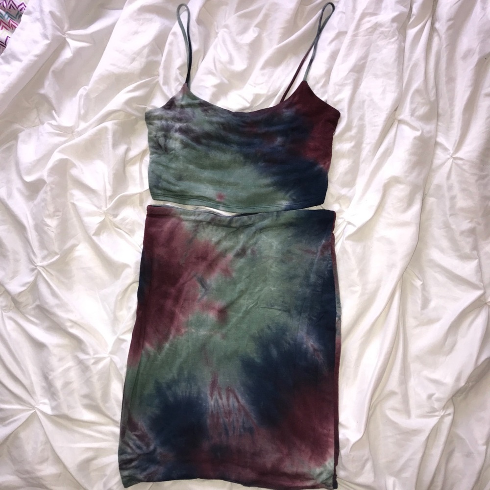 Tie Dyed Two- Piece Skirt/Crop top